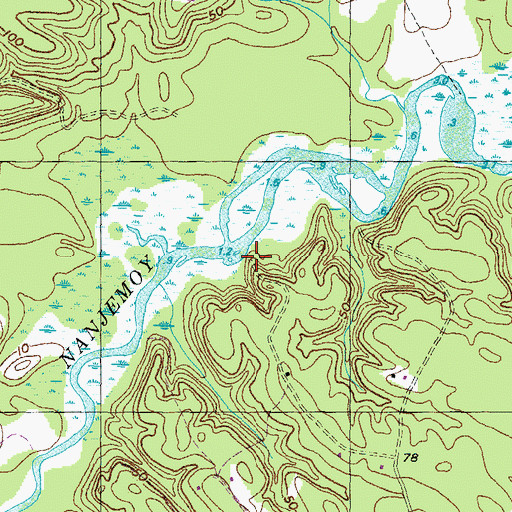 Topographic Map of Burgess Landing, MD