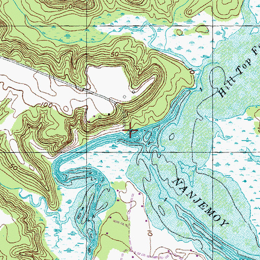 Topographic Map of Friendship Landing, MD