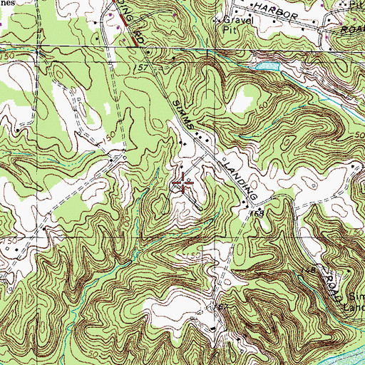 Topographic Map of Penn Manor, MD