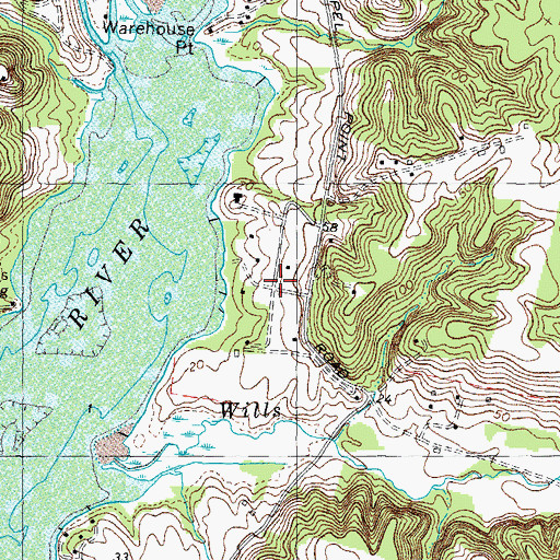 Topographic Map of Potomac Shores, MD