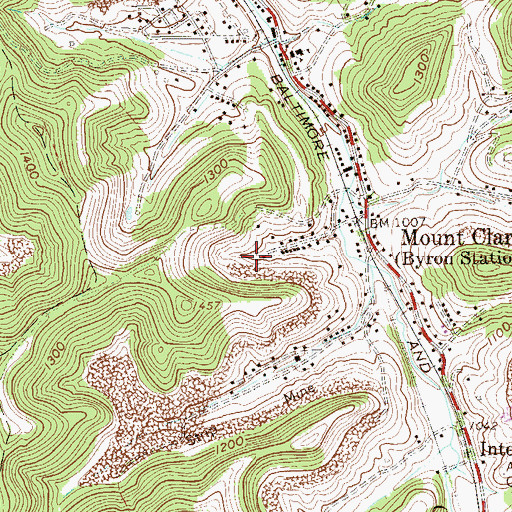 Topographic Map of William Cunningham Spring, WV