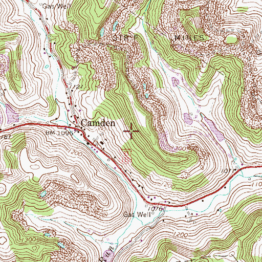 Topographic Map of Mr Hall Spring, WV