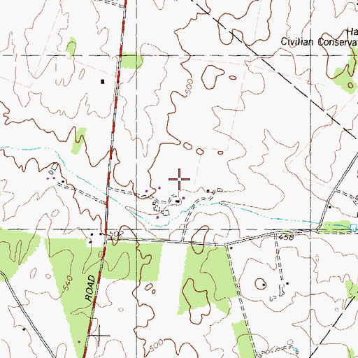 Topographic Map of Meyersdale Farm Spring, WV