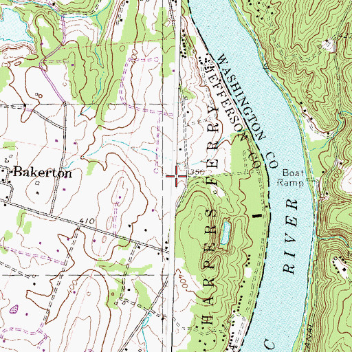Topographic Map of Marist College Camp Spring, WV