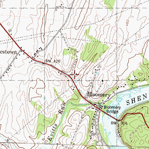 Topographic Map of Dailey Farm Spring, WV