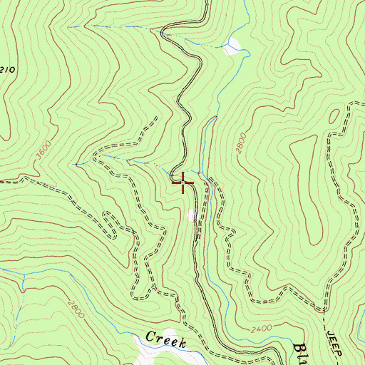 Topographic Map of McDuff Camp (historical), CA
