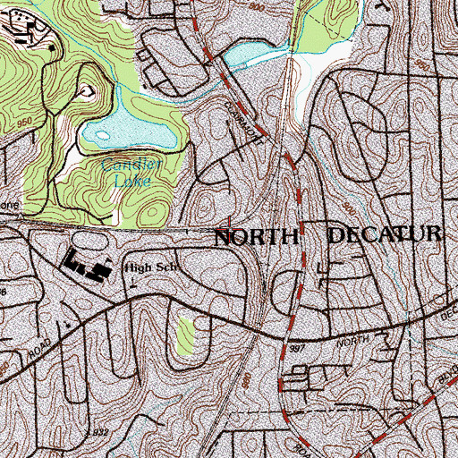 Topographic Map of Belt Junction, GA