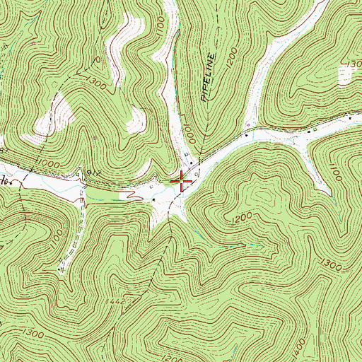 Topographic Map of Pike Fork School (historical), WV