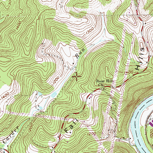 Topographic Map of Carder School (historical), WV