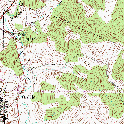 Topographic Map of Taylor School (historical), WV