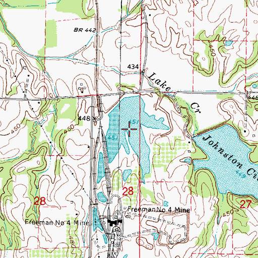 Topographic Map of Fresh Water Lake, IL