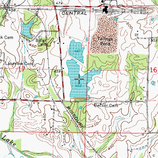 Topographic Map of Lake Number 5, IL