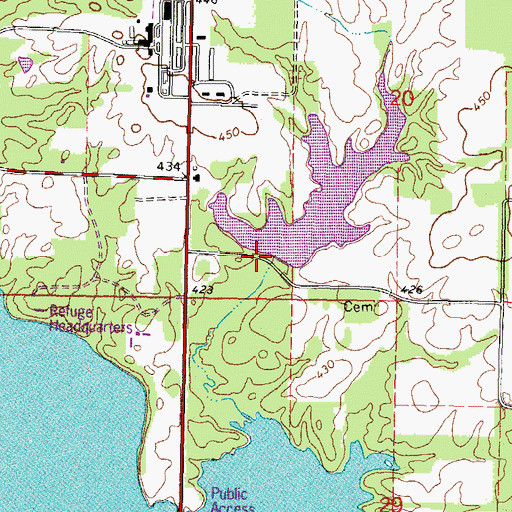 Topographic Map of Pond 17 Dam, IL