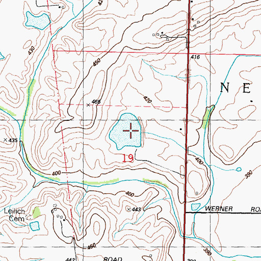 Topographic Map of Schwebel Brothers Dam, IL