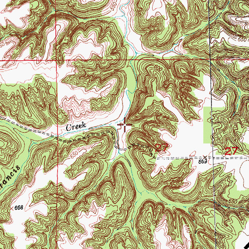 Topographic Map of Ipava Dam, IL