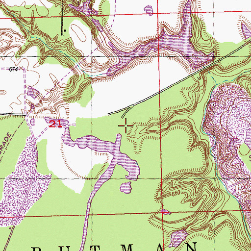 Topographic Map of MSDGC Dam Number 5, IL