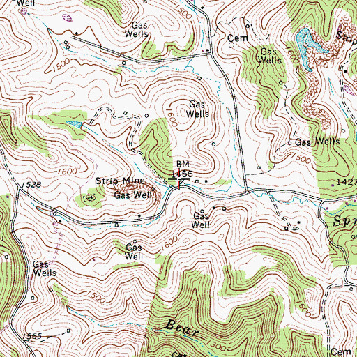 Topographic Map of Cleavenger School (historical), WV