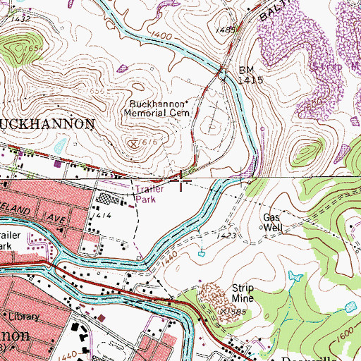 Topographic Map of Heavner (historical), WV