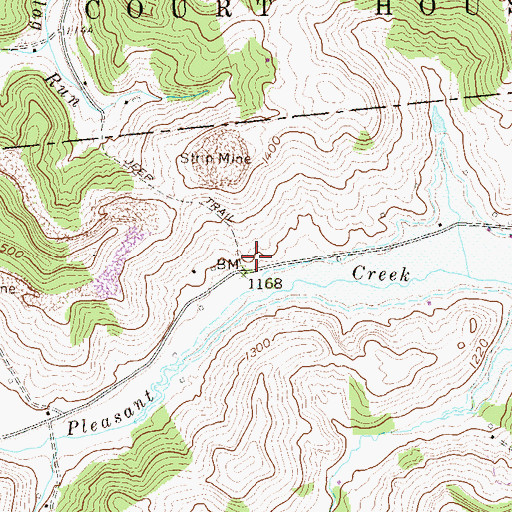 Topographic Map of Lough School (historical), WV
