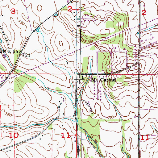 Topographic Map of Sweethome Church (historical), AL