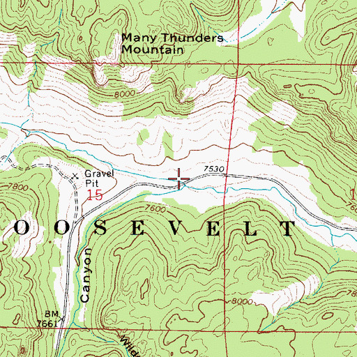 Topographic Map of Columbine Creek, CO