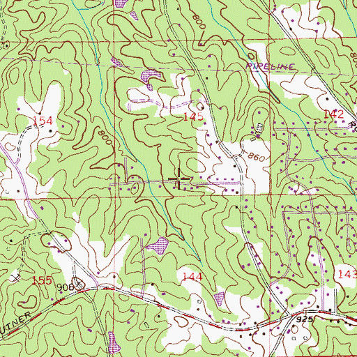 Topographic Map of Big Creek, GA
