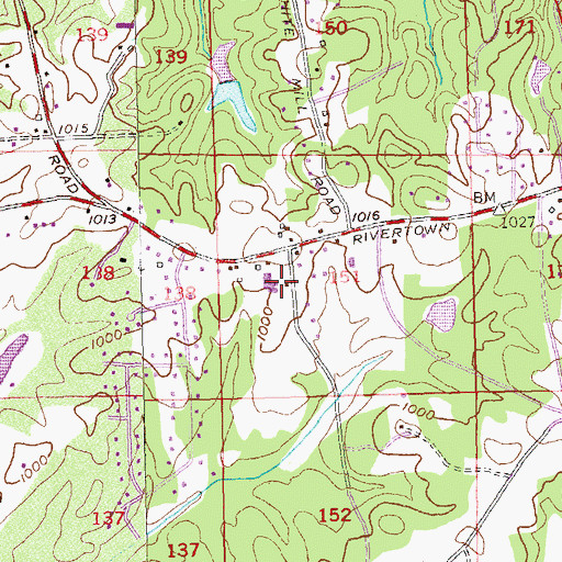 Topographic Map of Evoline C West Elementary School, GA