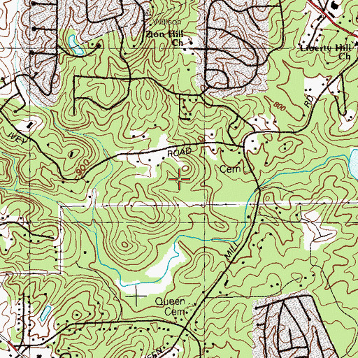 Topographic Map of Ivey Terrace, GA