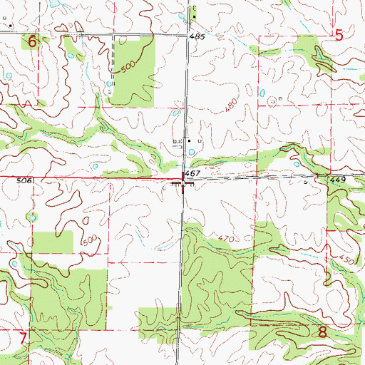 Topographic Map of Taylor Hill School (historical), IL