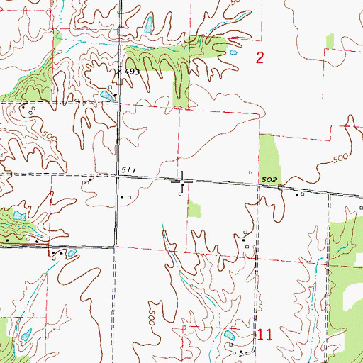 Topographic Map of Duncan School (historical), IL