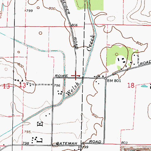 Topographic Map of Mud Island School (historical), IL