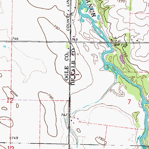 Topographic Map of Willowdale School (historical), IL