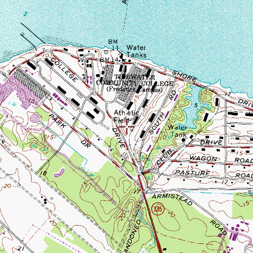 Topographic Map of Nansemond Ordnance Depot (historical), VA