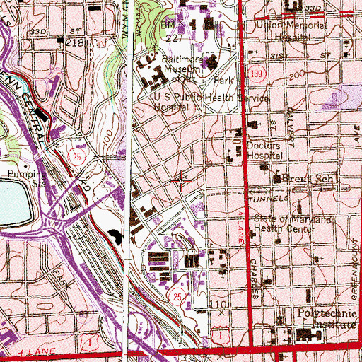 Topographic Map of Church of the Guardian Angel, MD