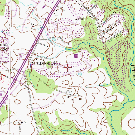 Topographic Map of Donleigh, MD