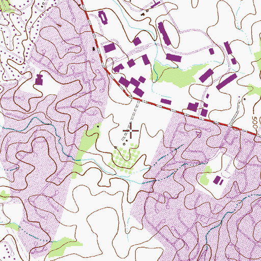 Topographic Map of Glenmont, MD