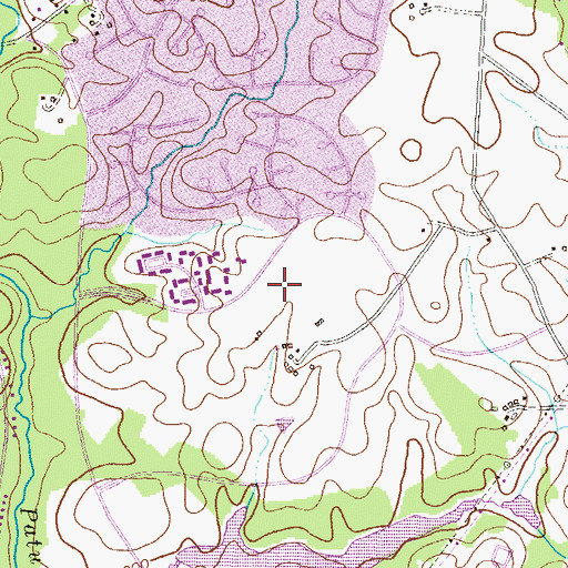 Topographic Map of Lake Elkhorn Middle School, MD