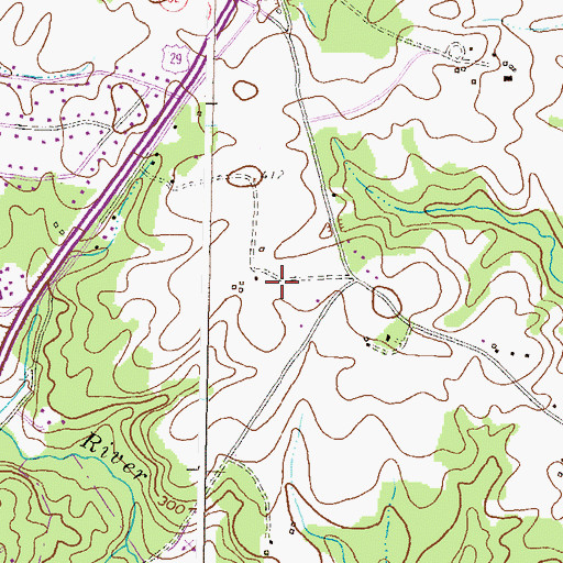 Topographic Map of Pleasant Grove, MD