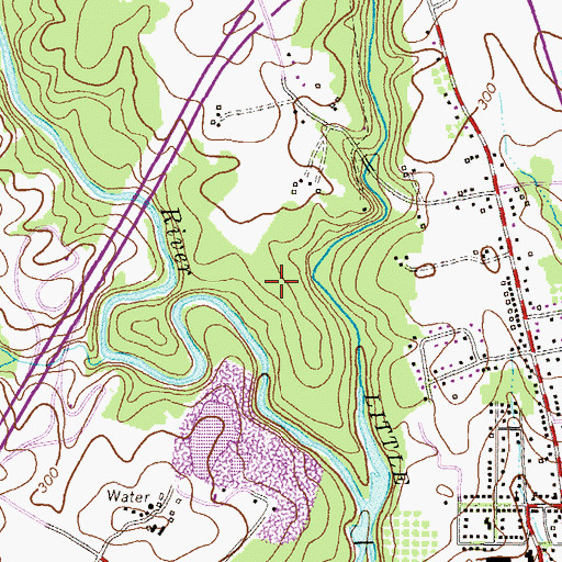 Topographic Map of Savage Park, MD