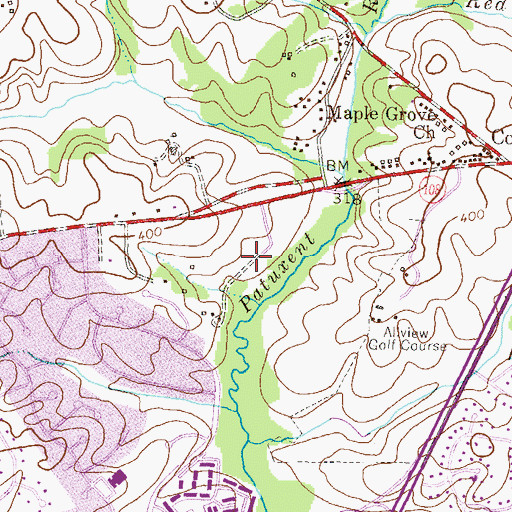 Topographic Map of Village of Dorseys Search, MD