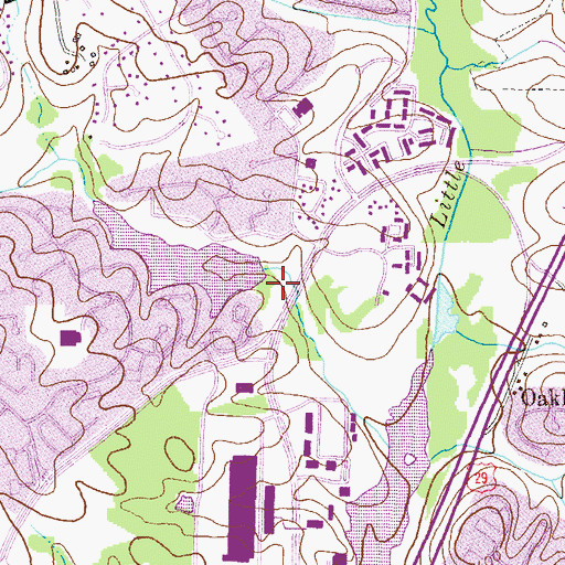 Topographic Map of Wilde Lake Park, MD