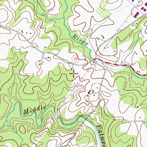 Topographic Map of Woodvalley, MD