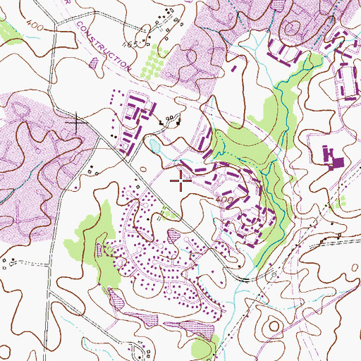 Topographic Map of Jeffers Hill Elementary School, MD