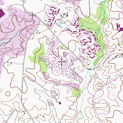 Topographic Map of Jeffers Hill, MD