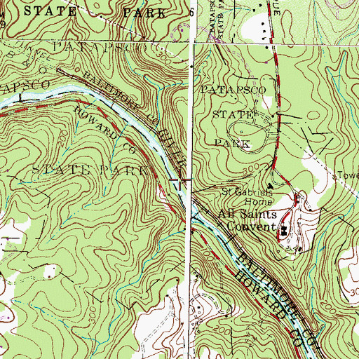 Topographic Map of Orange Grove (historical), MD