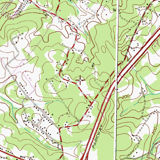 Topographic Map of Jessup Park, MD