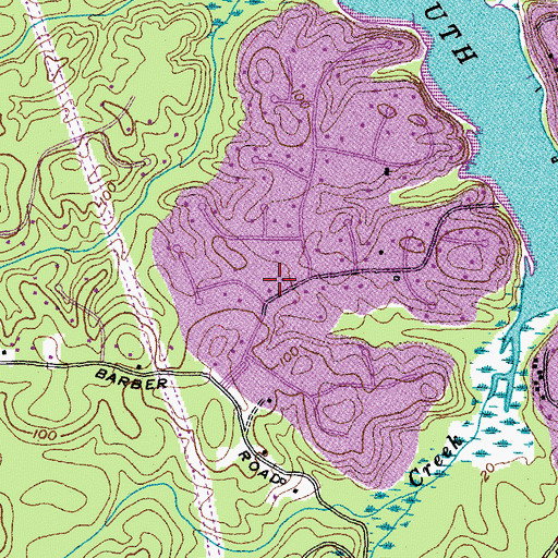 Topographic Map of Harbor Hills, MD