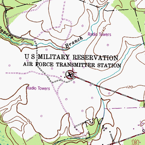 Topographic Map of Globecom Wildlife Management Area, MD