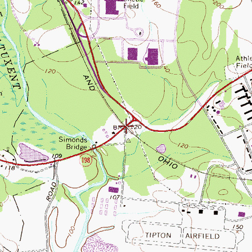 Topographic Map of Portland Station (historical), MD