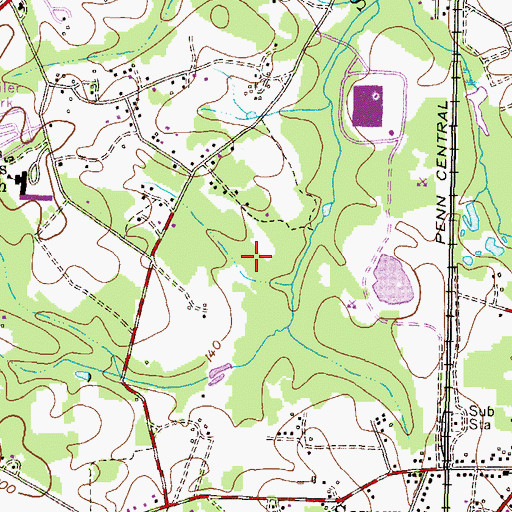 Topographic Map of Harmans Woods, MD